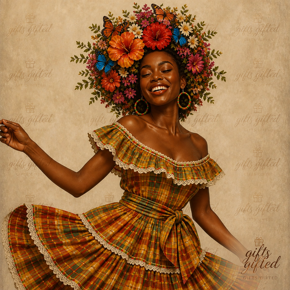 Madras Caribbean Heritage Printable Wall Art - Vol. 3