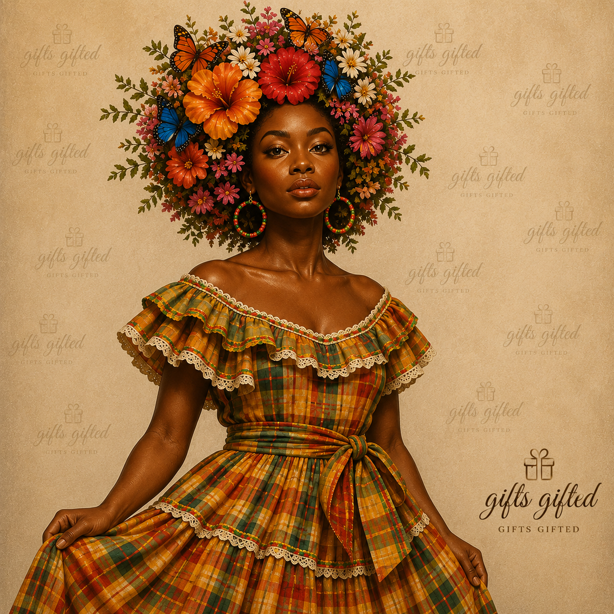 Madras Caribbean Heritage Printable Wall Art - Vol. 5