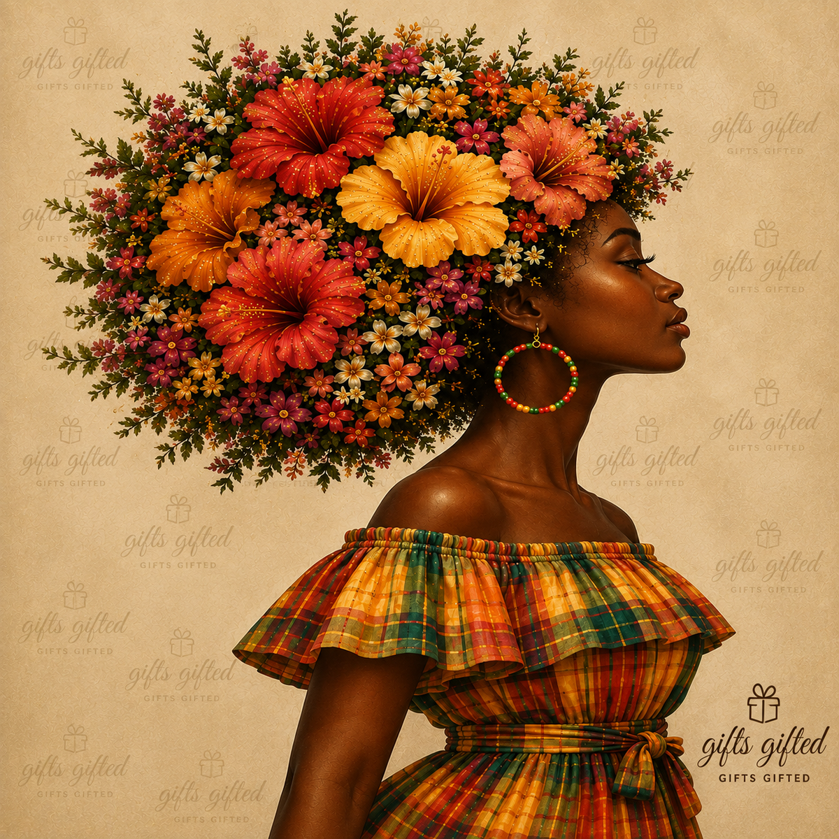 Madras Caribbean Heritage Printable Wall Art - Vol. 6